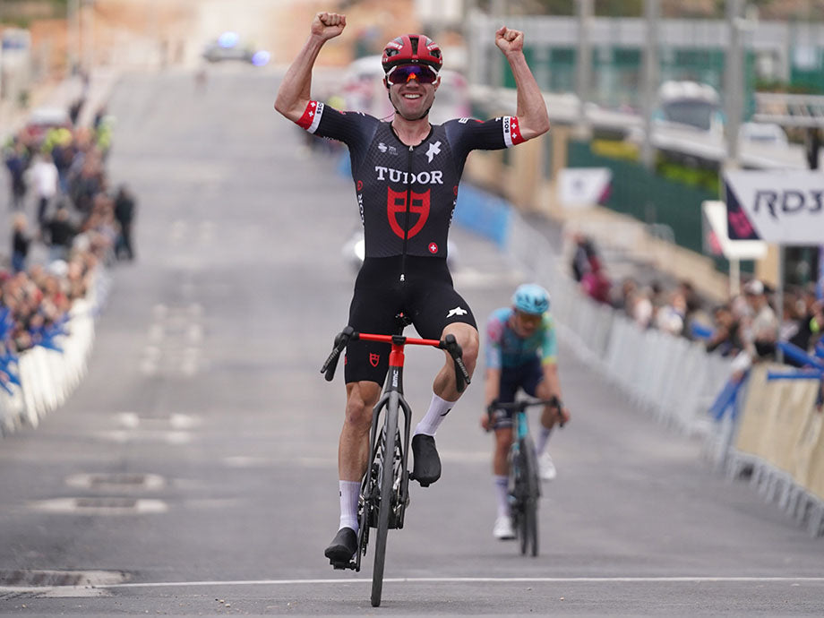 Tudor's Marc Hirschi wins in Valencia on the BMC Teammachine R 01